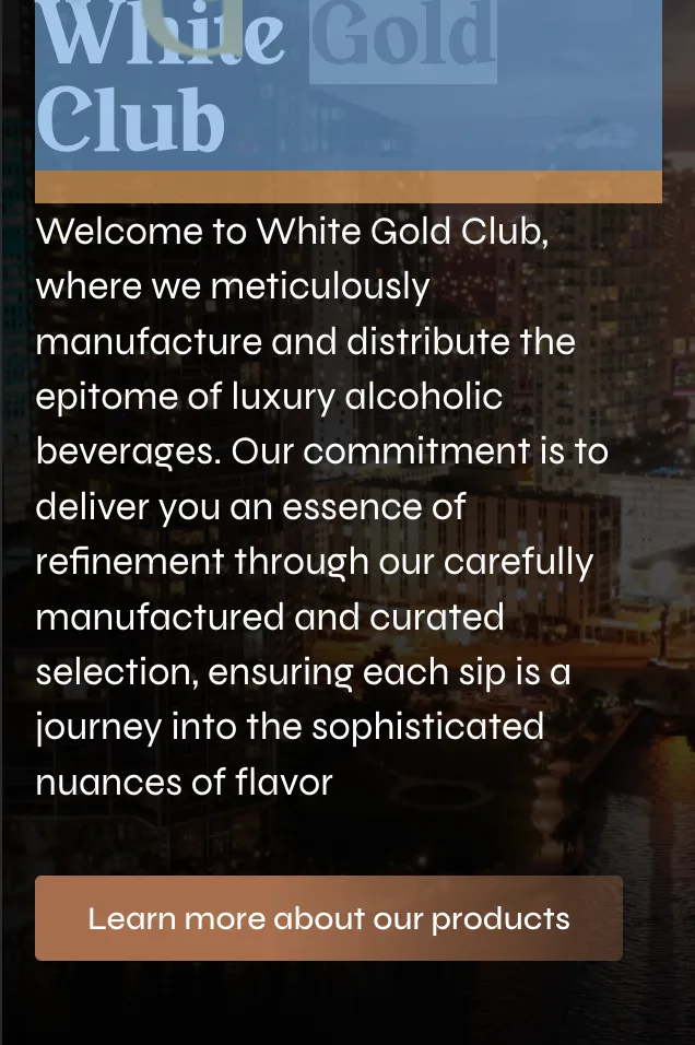 Головна сторінка White Gold Club